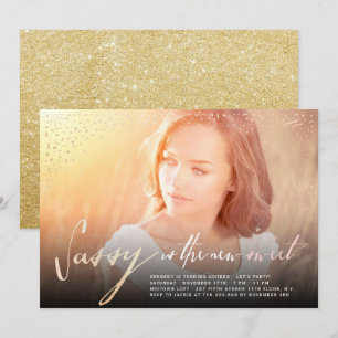 Sassy Est Le Nouveau Sweet 16ème Invitation de fêt