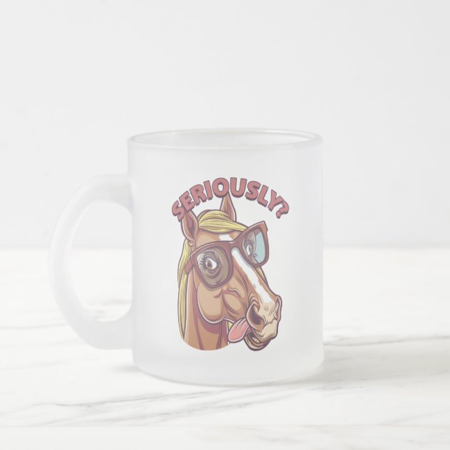 🐴 Sassy Horse Mug - "Sérieusement !" (Gauche)