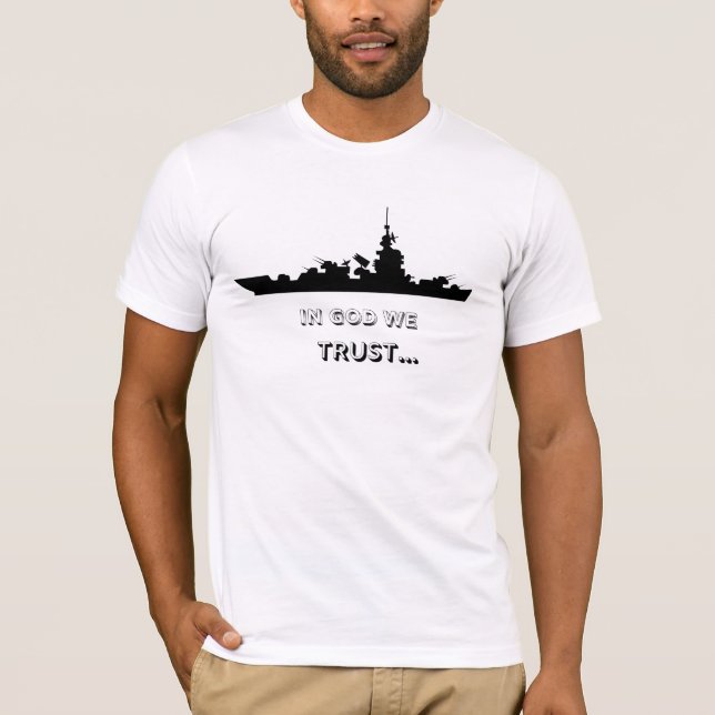 Sassy In God we Trust, All Other We Track T-Shirt (Devant)