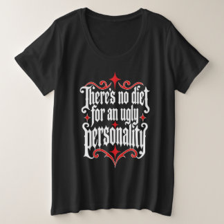 Sassy Je peux perdre du poids Drôle de Blackletter
