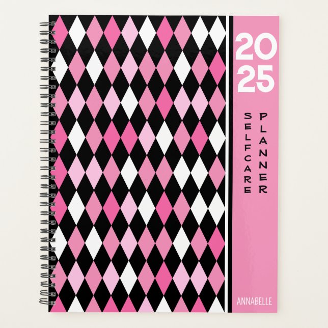 Sassy Pinkista Self Care Planner (Devant)