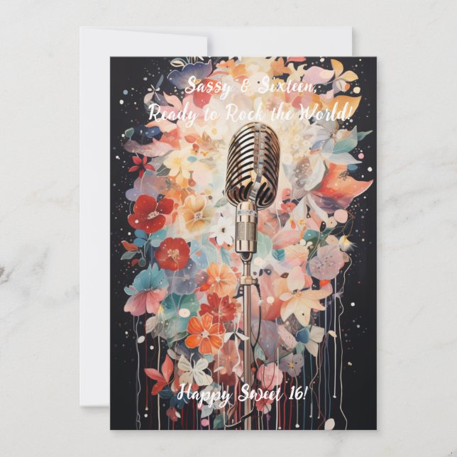 Sassy & Seize ans ! Carte d'anniversaire pour seiz (Devant)