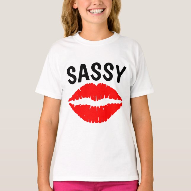 SASSY, T-shirts pour filles (Devant)