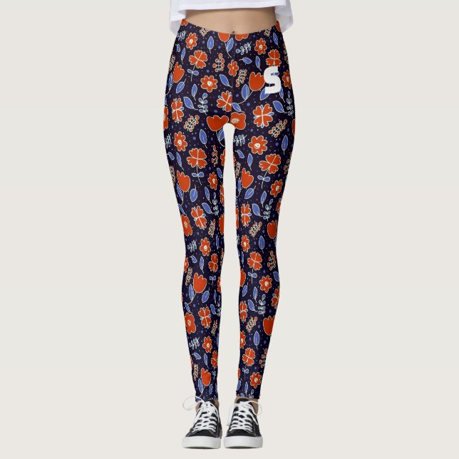 Sassy tout sur imprimé Leggings floraux (Devant)