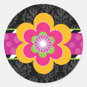 Sassy Zebra et Stickers Floral