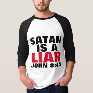 SATAN EST UN T-shirts CHRÉTIEN MENANT