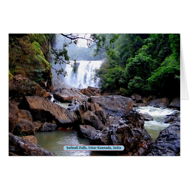 Sathodi Falls, Uttar Kannada, Inde (Devant horizontal)