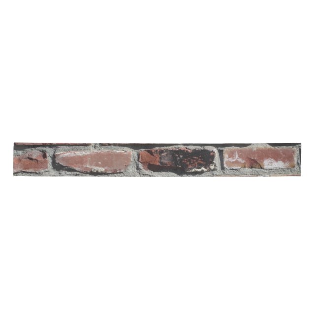 Satin Ancien ruban de mur en brique rouge (Devant)
