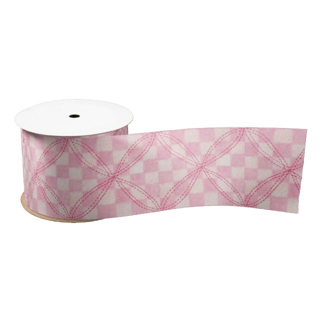 Satin COCHETTE DE CONTRÔLE ROSE ruban 3 pouces large en  (Bobine)