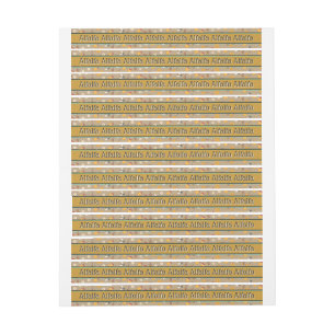 Satin Gold Honey Jar Sécurité Étiquette