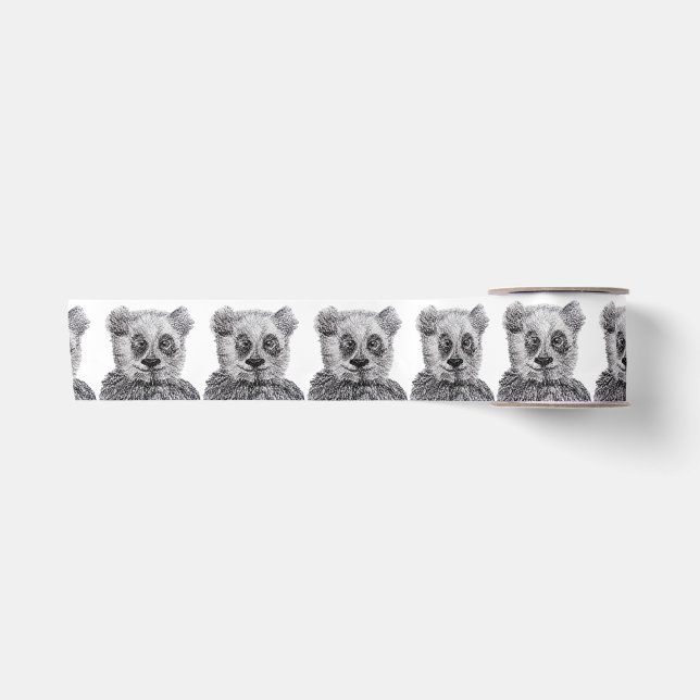 Satin Panda Personnalisé 3 en ruban satiné large, Spool  (Devant)