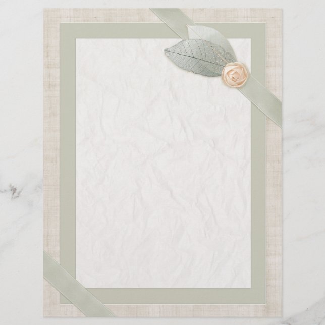 Satin, Papier Et Tissu Papier (Devant)