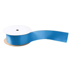 Satin Ruban bleu en soie