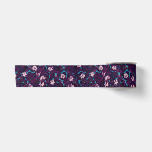 Satin Ruban de jardin de roses en glaçage exubérant