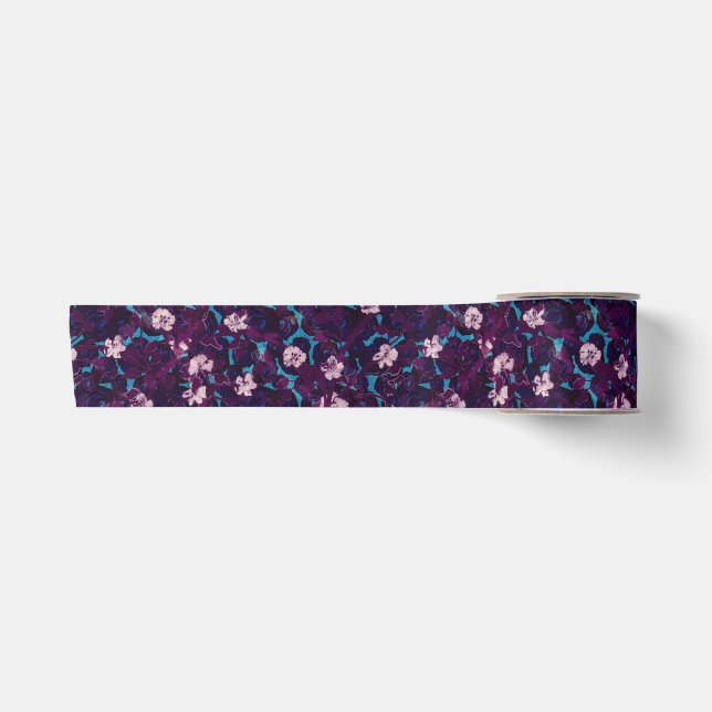 Satin Ruban de jardin de roses en glaçage exubérant (Devant)