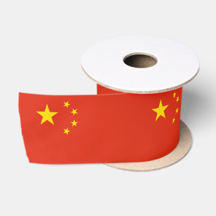 Satin Ruban drapeau chinois, vacances / sports en Chine