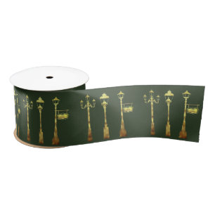 Satin Ruban en laiton victorien de lanterne de courrier
