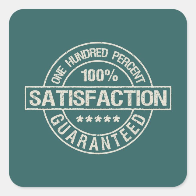 SATISFACTION autocollants GARANTIS (Devant)