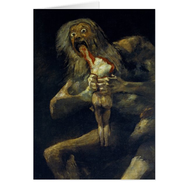 Saturne dévorer son fils par Francisco de Goya (Devant)