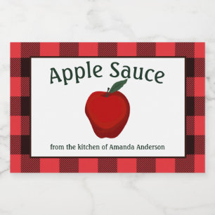 Sauce Pomme Canne Conserve Plaid H Étiquette alime