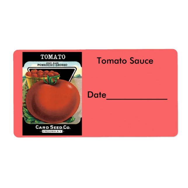 Sauce tomate en canne / Étiquettes de congélation (Devant)