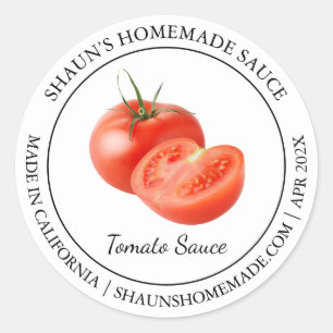 Sauce tomate étiquette moderne