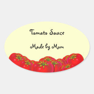 Sauce tomate Étiquettes de canne sur mesure