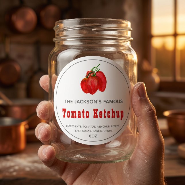 Sauce tomate maison | Étiquette de sauce (Créateur téléchargé)