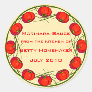 Sauce tomate ou sauce marinara Étiquettes
