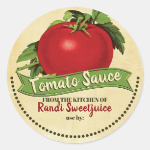Sauce tomate salsa personnalisé étiquette de conse