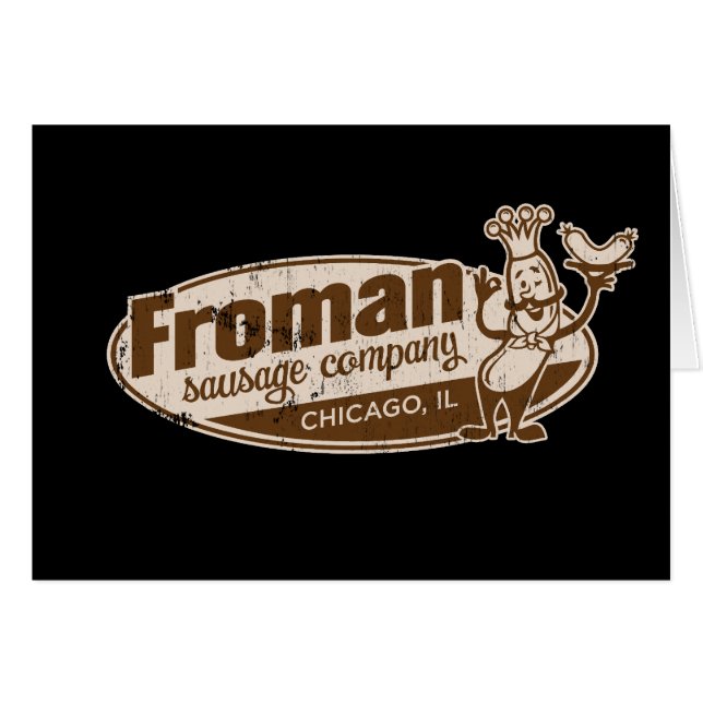 Saucisse Co Chicago l'Illinois de Froman (Devant horizontal)