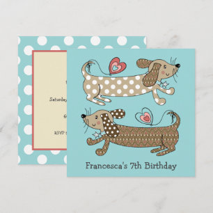 Saucisse personnalisée Chien Dachshund Anniversair