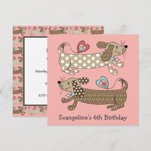 Saucisse personnalisée Chien Dachshund Anniversair