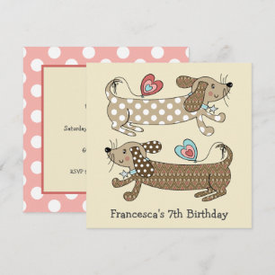Saucisse personnalisée Chien Dachshund Anniversair