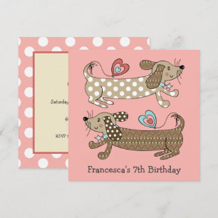 Saucisse personnalisée Chien Dachshund Anniversair