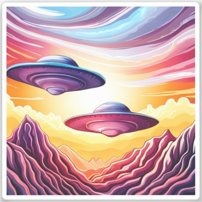 Saucisses volantes Stickers de vinyle (Recto)