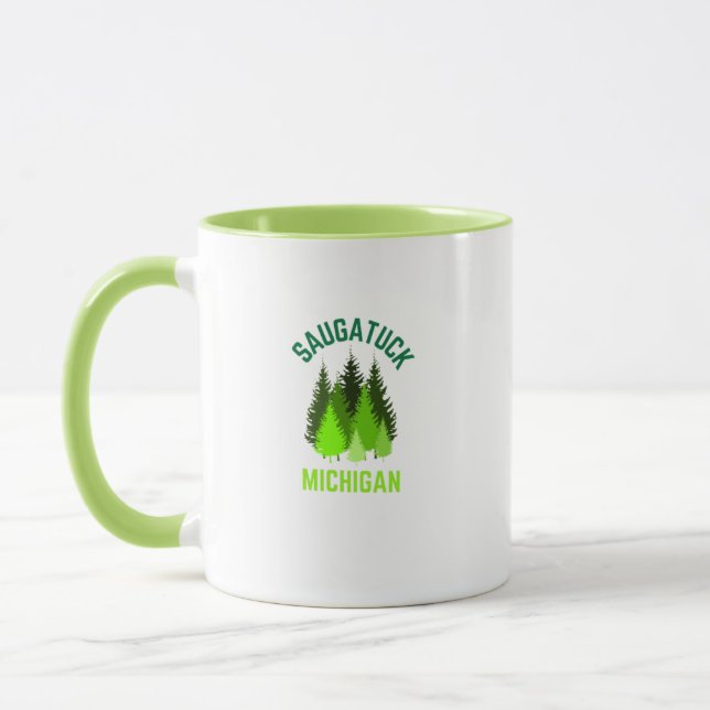 Saugatuck Michigan Hometown Coffee Mug (Gauche)