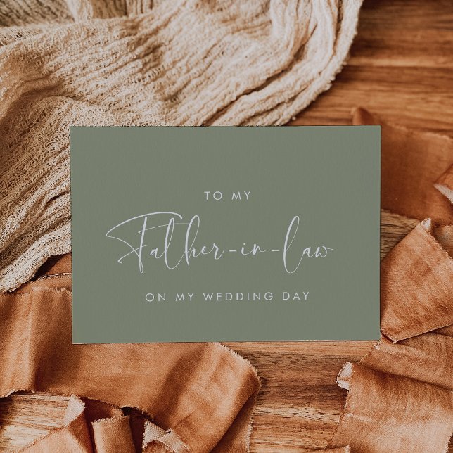 Sauge À mon beau-père sur ma carte de mariage (Créateur téléchargé)