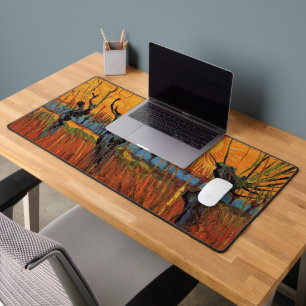 Saules au coucher du soleil par Vincent van Gogh