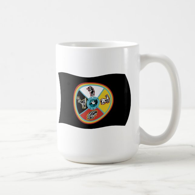 Sault Ste. Marie Tribe Drapeau Mug (Droite)