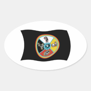 Sault Ste. Sticker à drapeau Marie Tribe