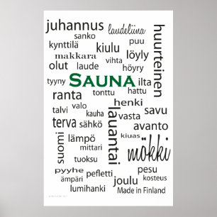 Sauna juliste - affiche