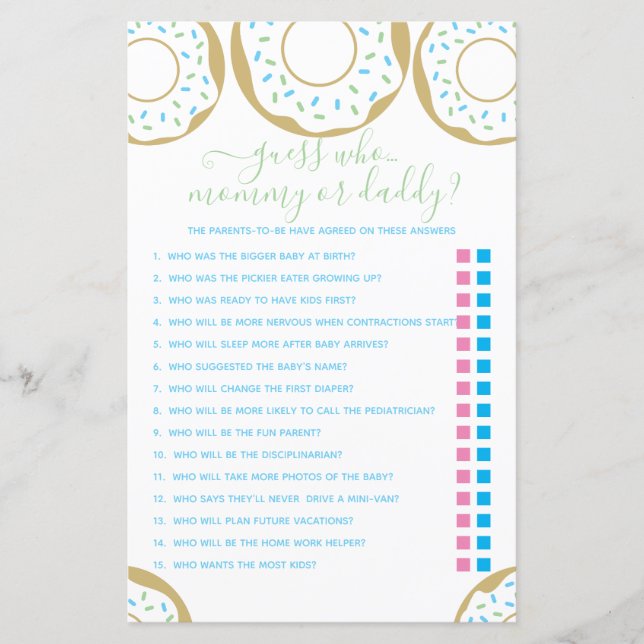 Saupoudré D'Amour Devine Qui ? Jeu (Devant)