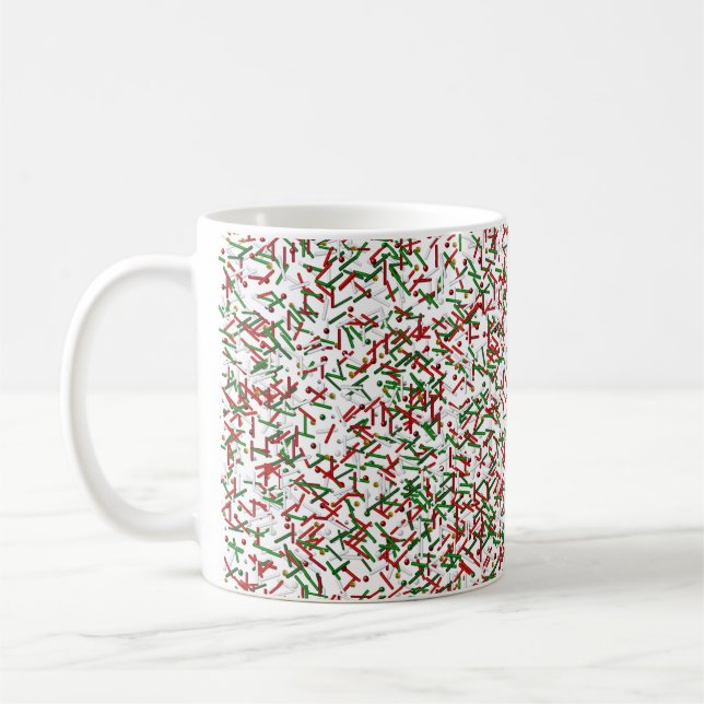 Saupoudrer de bonbons avec de la Mug Pois, blanc (Gauche)