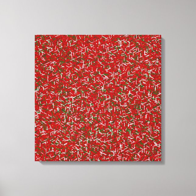 Saupoudrer de bonbons avec toile Pois, rouge (Recto)