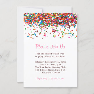 Saupoudrer les invitations