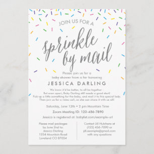 Saupoudrer par Baby shower postal Invitation