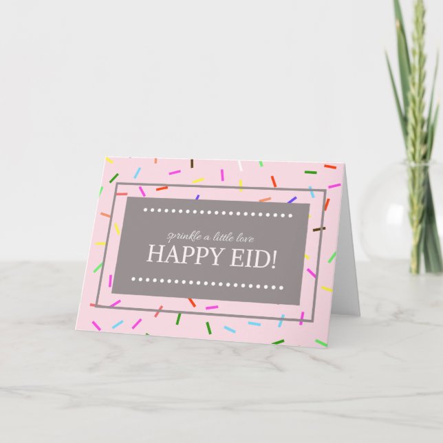 Saupoudrer Un Peu D'Amour Carte Eid (Devant)