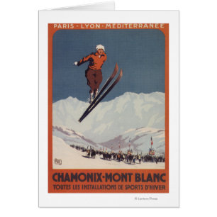 Saut à ski - Affiche de Promo olympique PLM