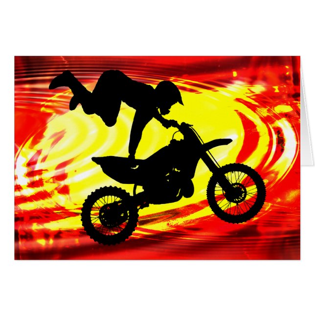 Saut explosif de motocross (Devant horizontal)